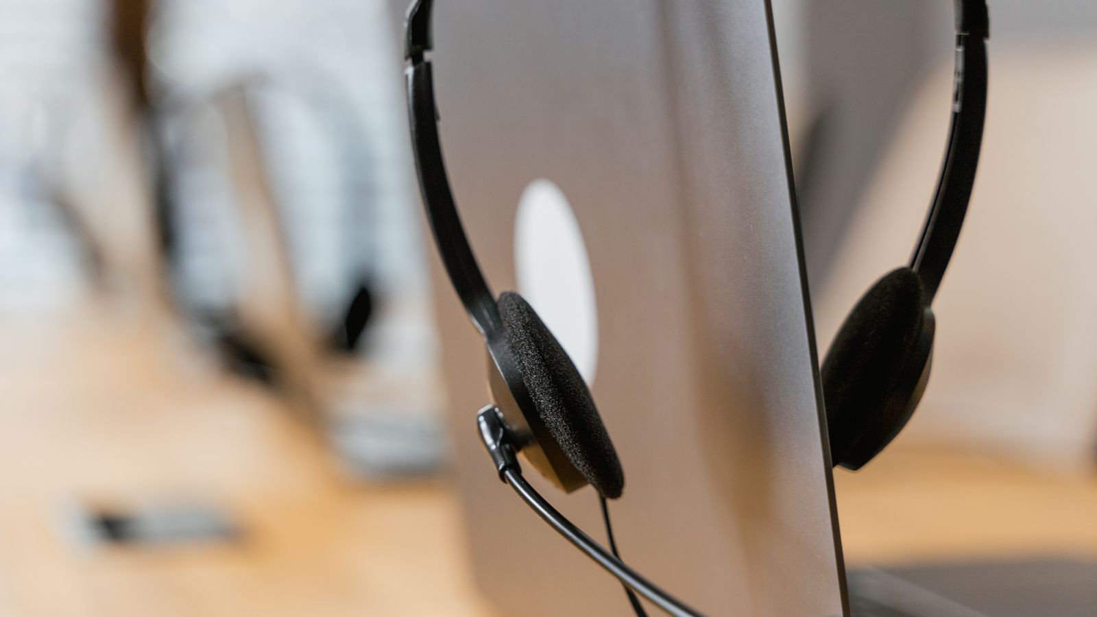 A telephone headset