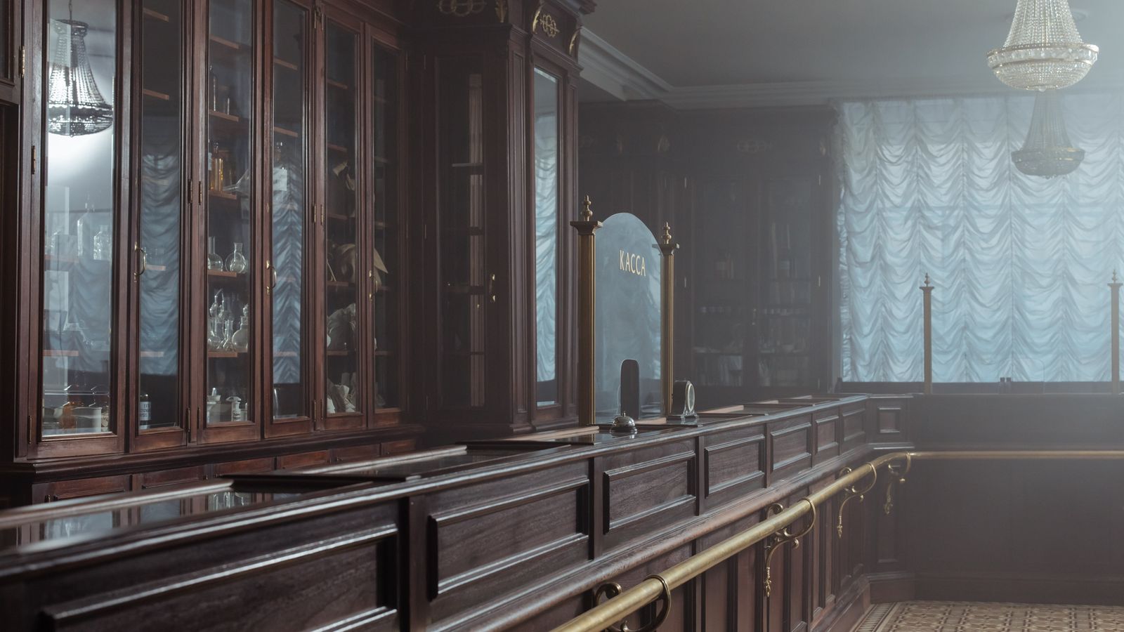 A quiet pharmacy interior after hours